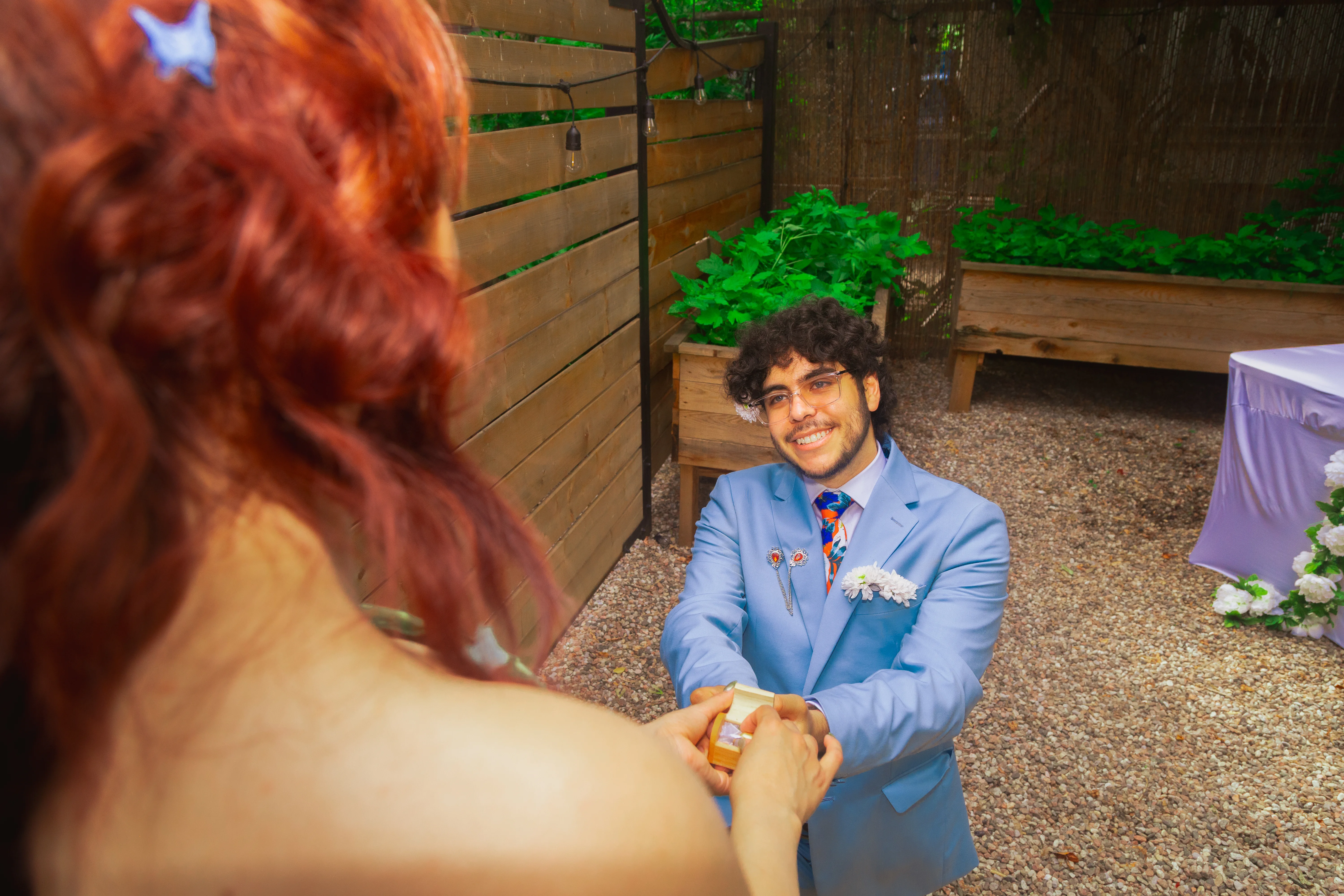 Angie — after ceremony wide, Vida Prestige