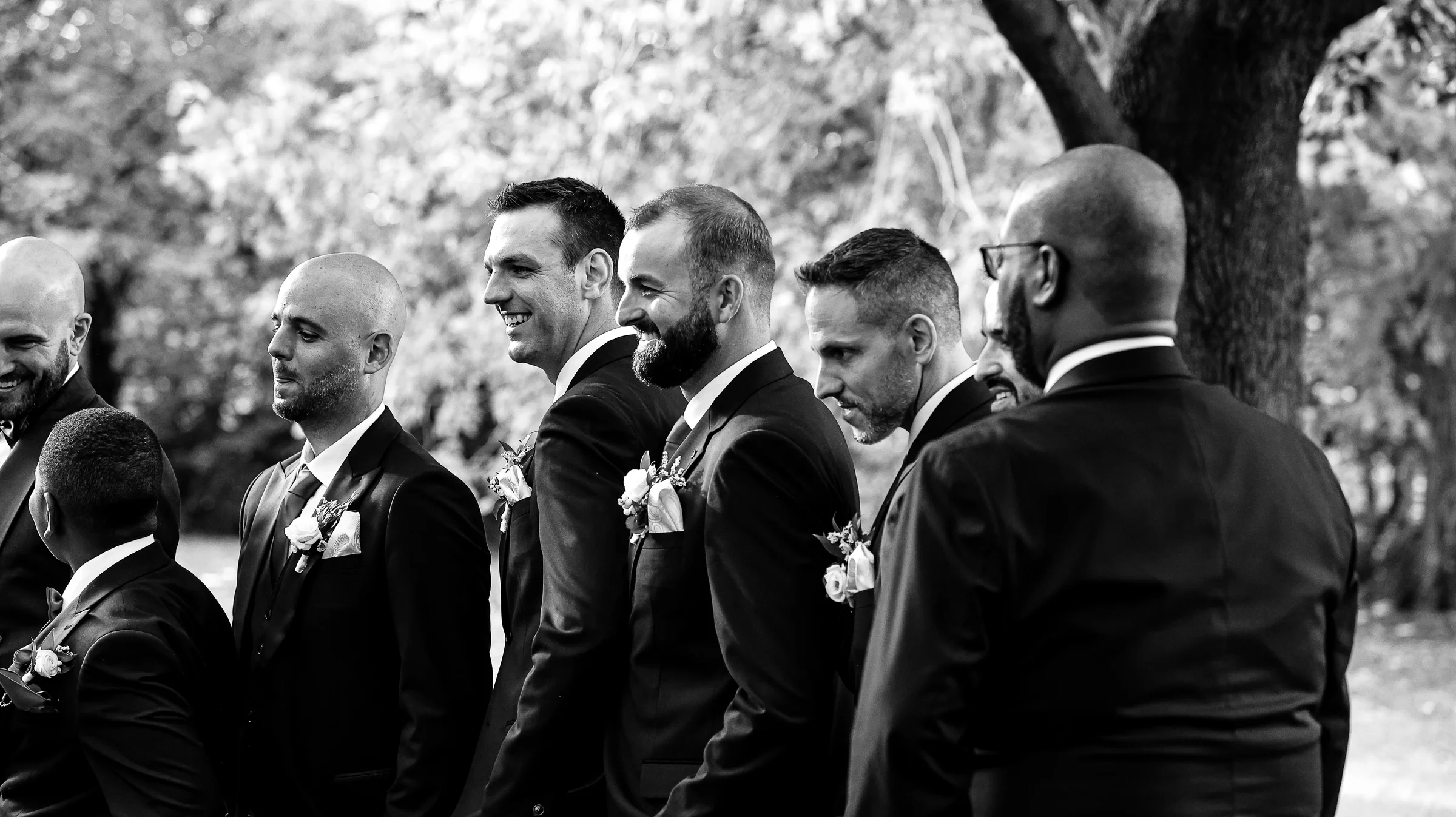 After ceremony — exhaled joy, golden hour
